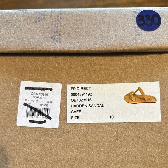 Free People Beige ‘cafe’ Hadden Sandals size 10 NIB - Picture 4 of 5